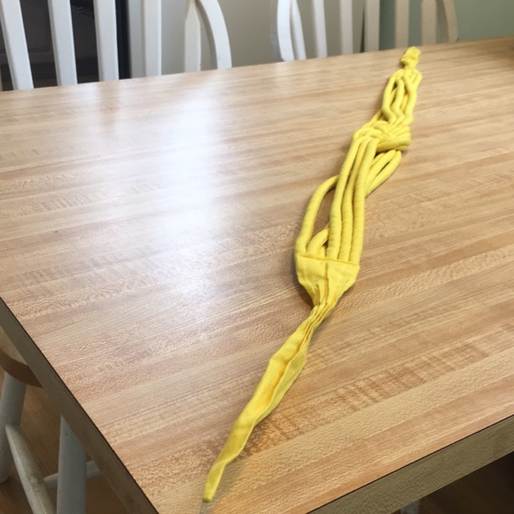 Vintage Yellow Knot Waist Belt - Picture 5 of 8